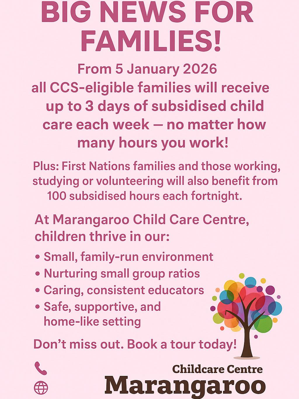 Marangaroo - ⭐️ Exciting childcare news for 2026! ⭐️ From 5 January ...