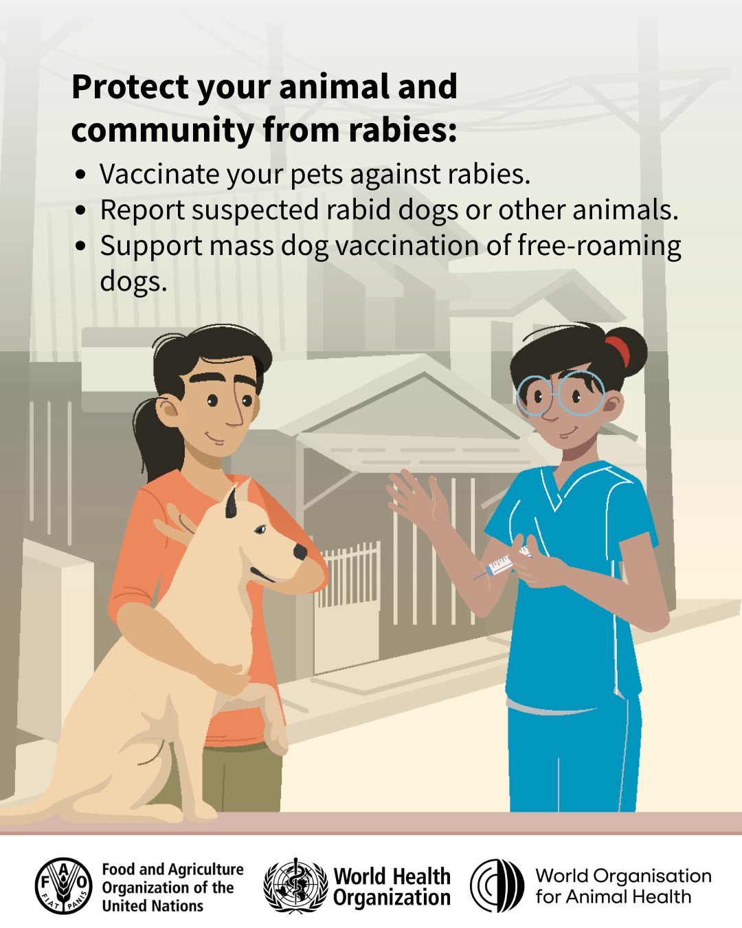 World - Protect your pets & community from rabies! 🐶💉 Rabies is deadly ...