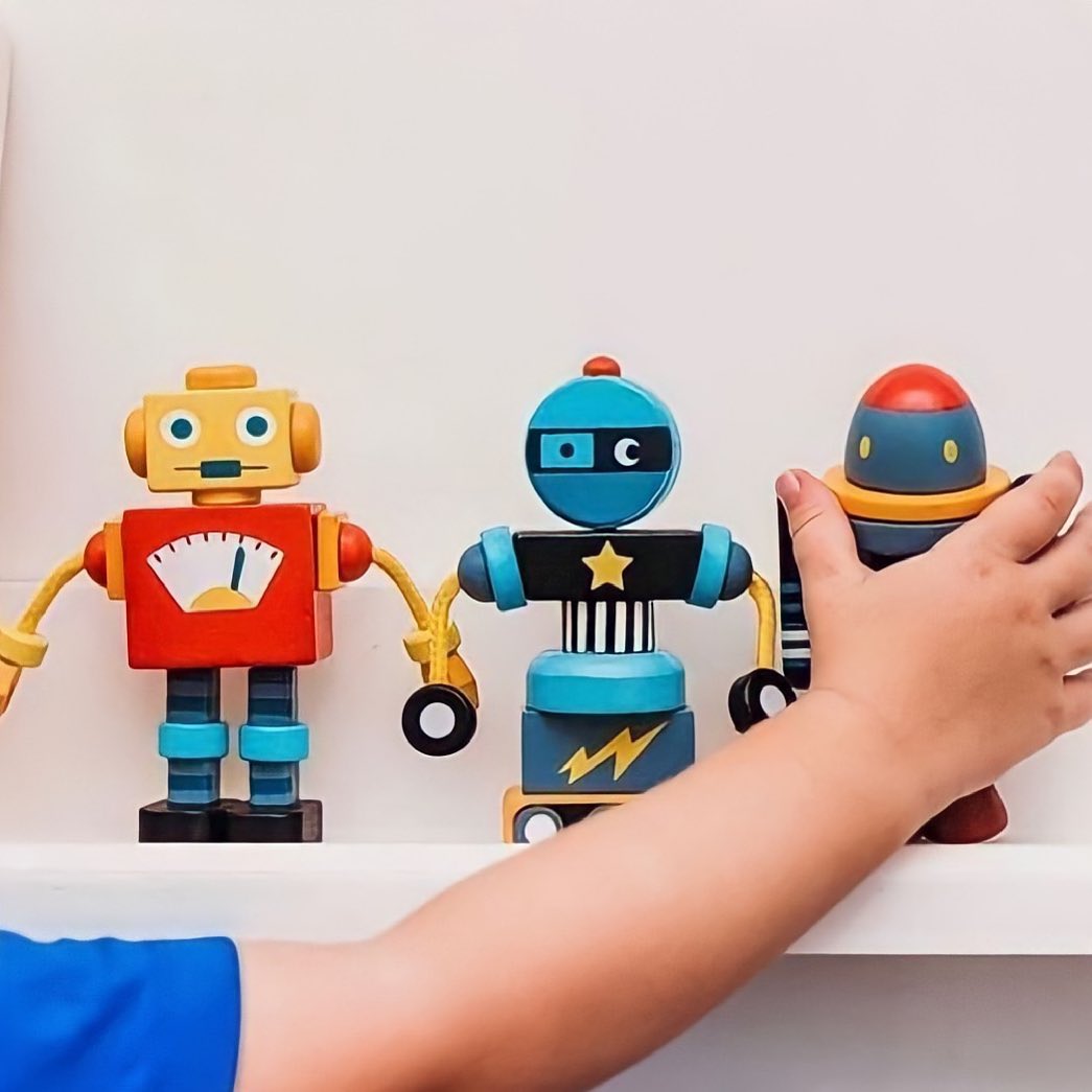 Robot pâtissier beige, bleu, jaune Tender Leaf Toys | La Redoute