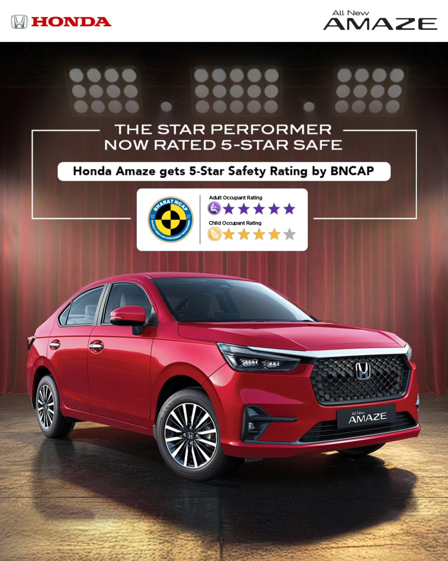 INDEL - We are thrilled to share that the all-new Amaze has achieved a ...