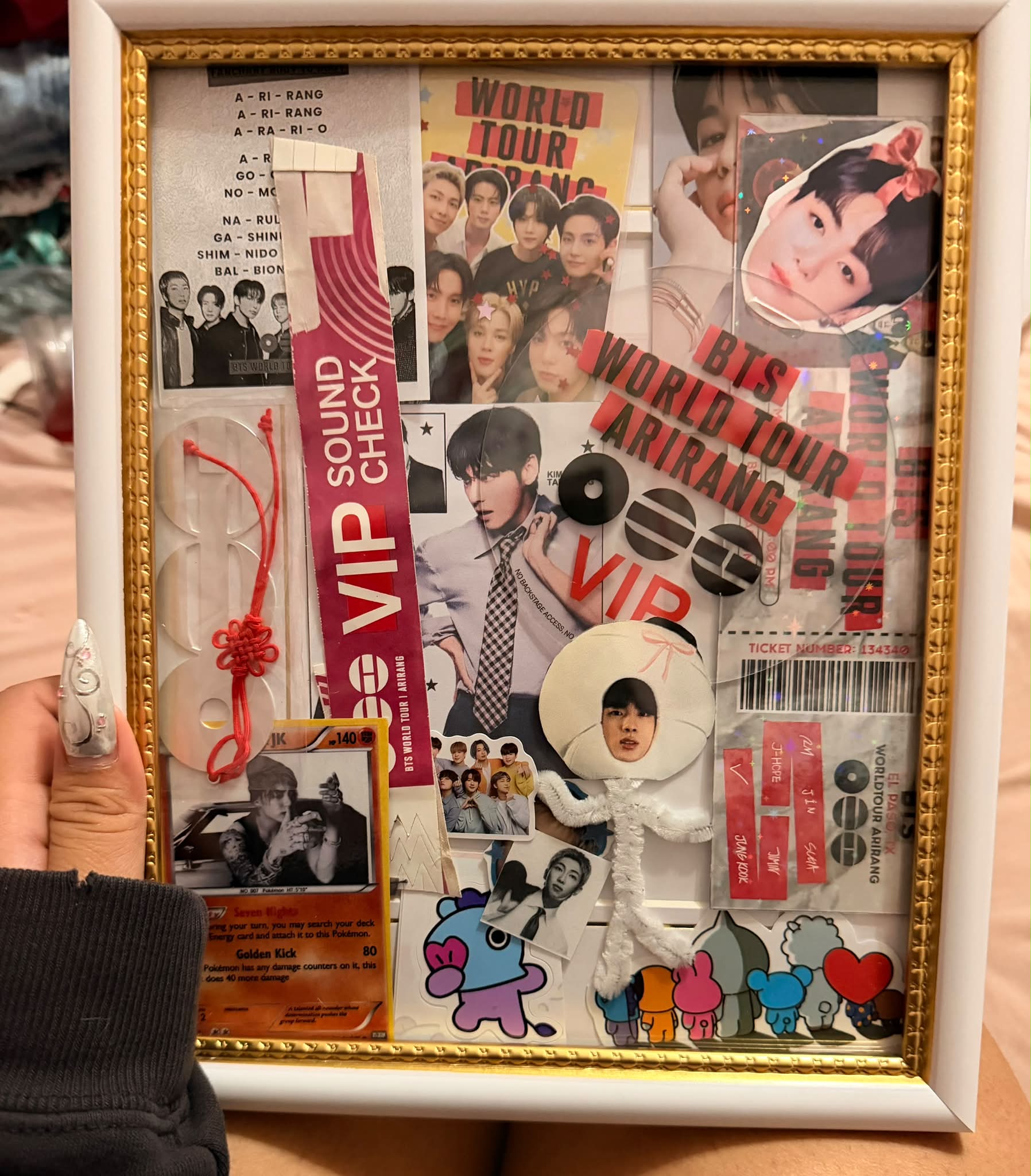 BTS Arlington Texas concert shadow box and freebies