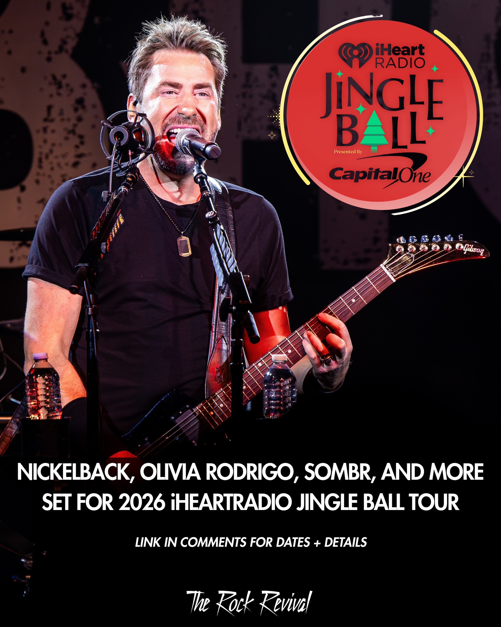 Nickelback joins 2026 iHeartRadio Jingle Ball Tour lineup