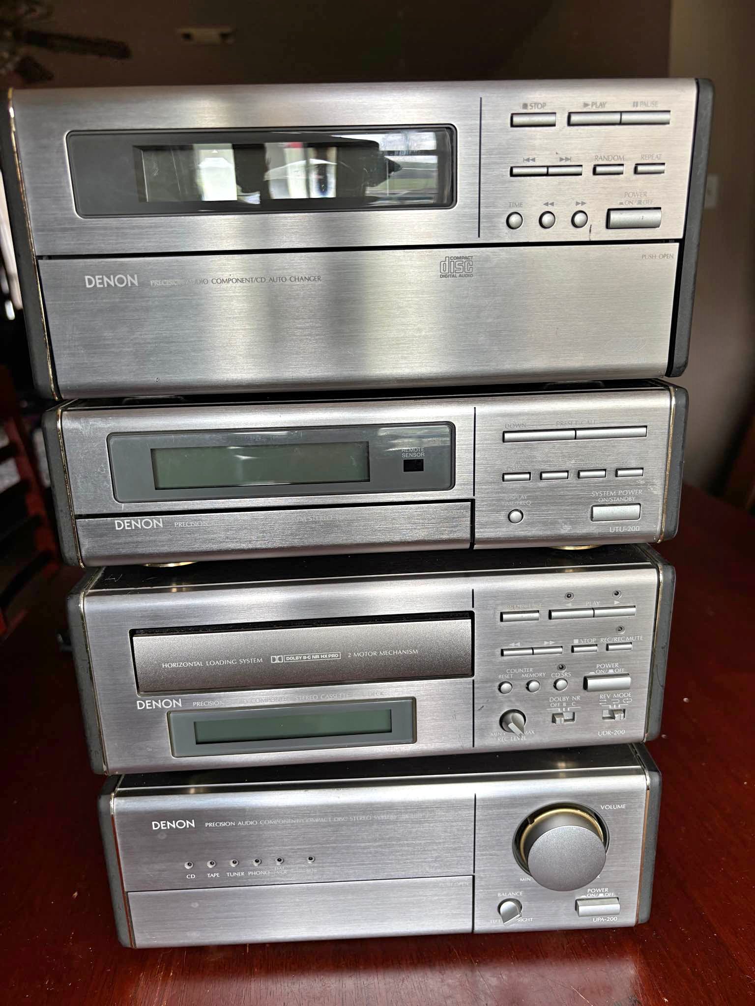 vintage Denon D-200 personal component audio system stack. - Pro Audio ...