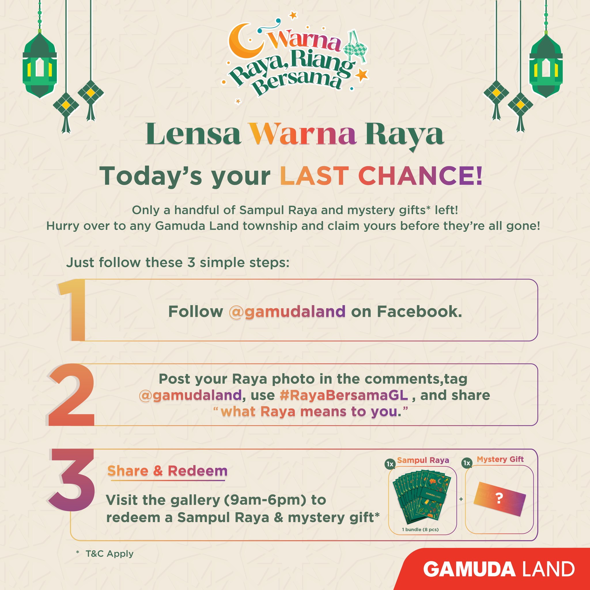 Gamuda - 🚨 It’s D-DAY! The clock’s ticking ⏰ Today is your LAST CHANCE ...