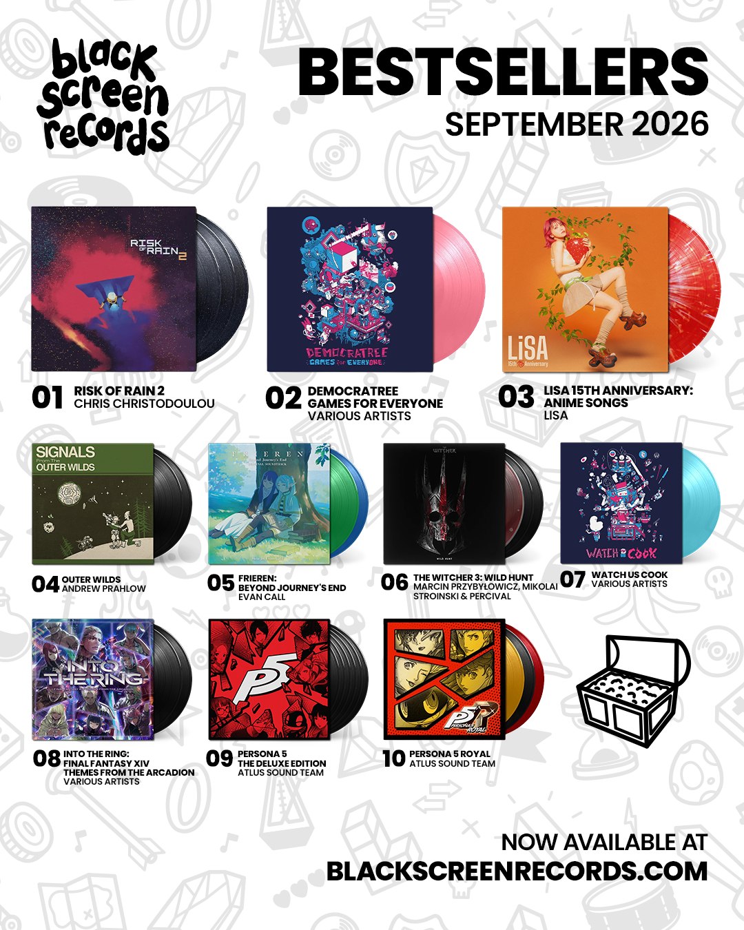 Black Screen Records bestsellers September 2026