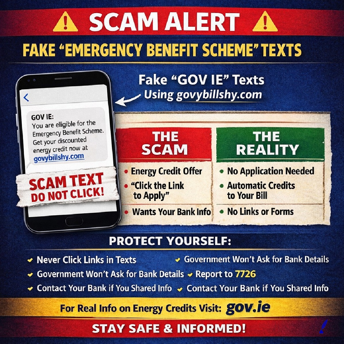 Virginia - ⚠️ SCAM WARNING – Fake “Emergency Benefit Scheme” Texts ⚠️ ...