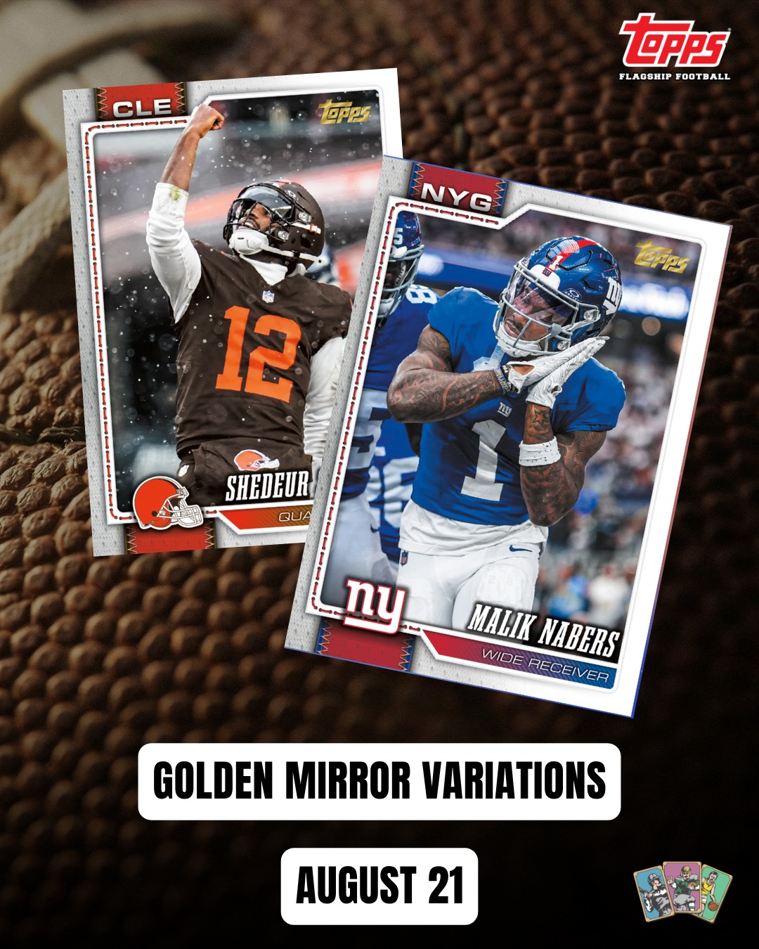 Ready to chase Golden Mirror Variations in Topps Flagship Football