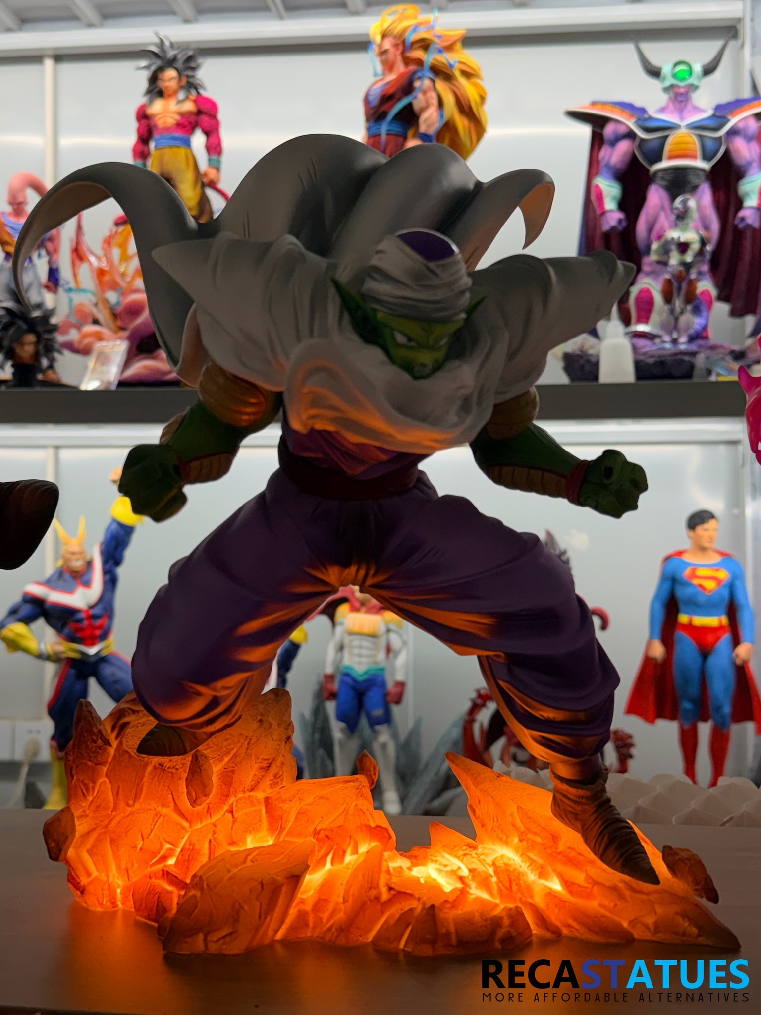 Dragon Ball GK statues with LED light-up effect and metal name