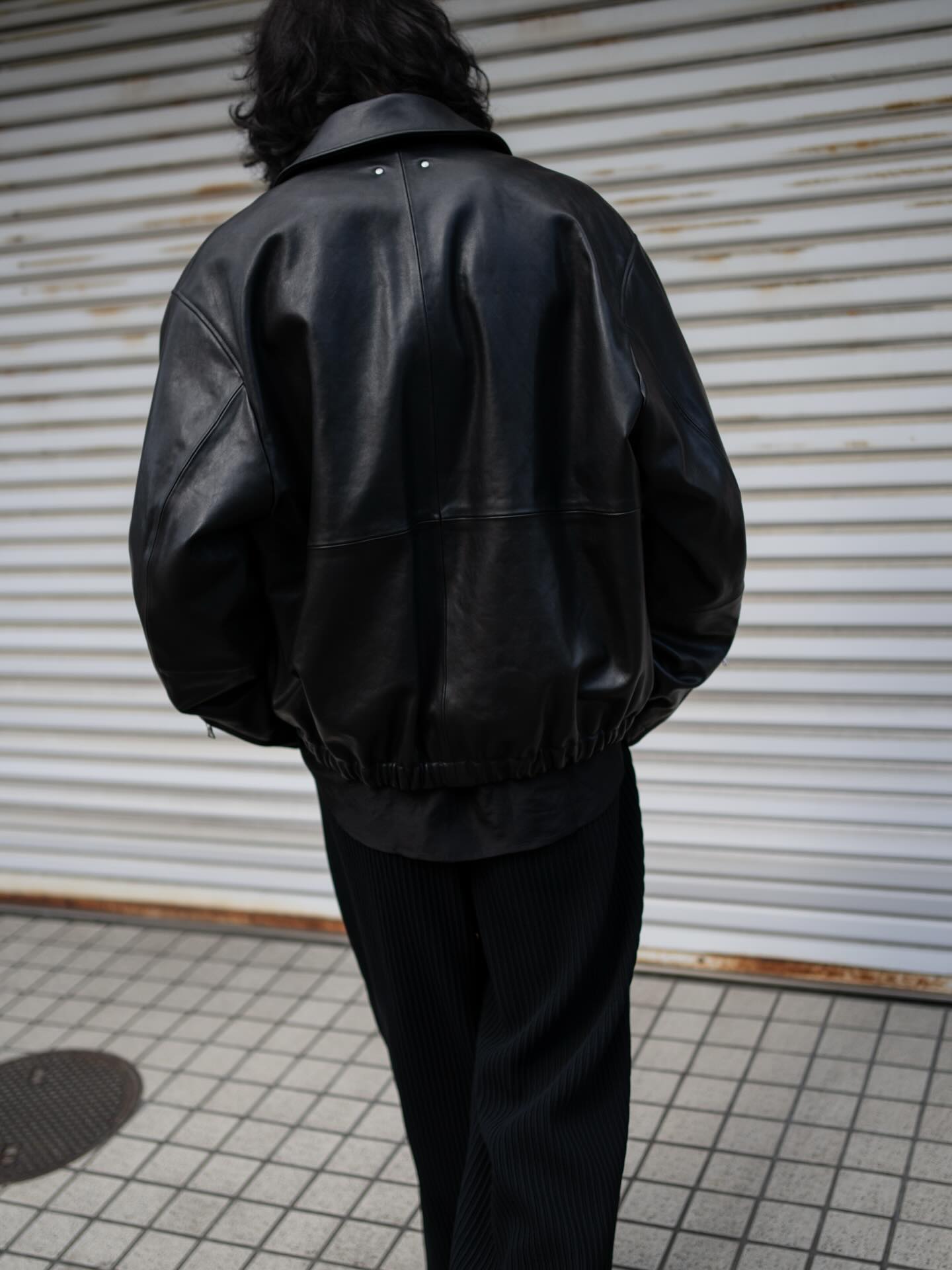 ssstein_design @attic_sendai ex. SHEEP LEATHER ZIP SHORT JACKET(M 