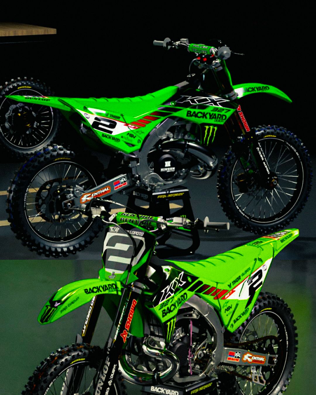 so sick!!! 🔥 KX327 + Ryan Villopoto graphics = pure Kawasaki