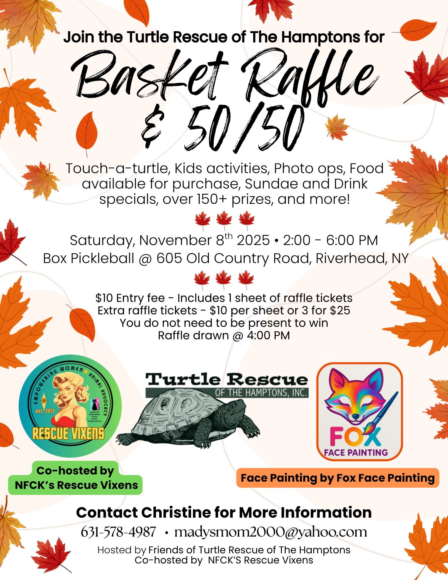 Fall Basket Raffle & 50/50!