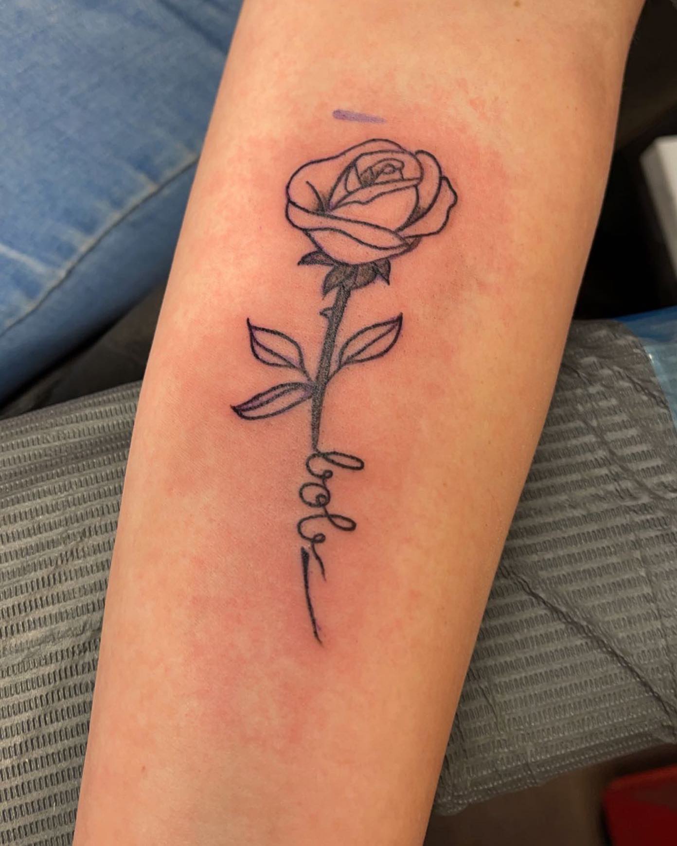 🌹 #tattoo #rosetattoo #memorialtattoo... - Kick Rocks Tattoo