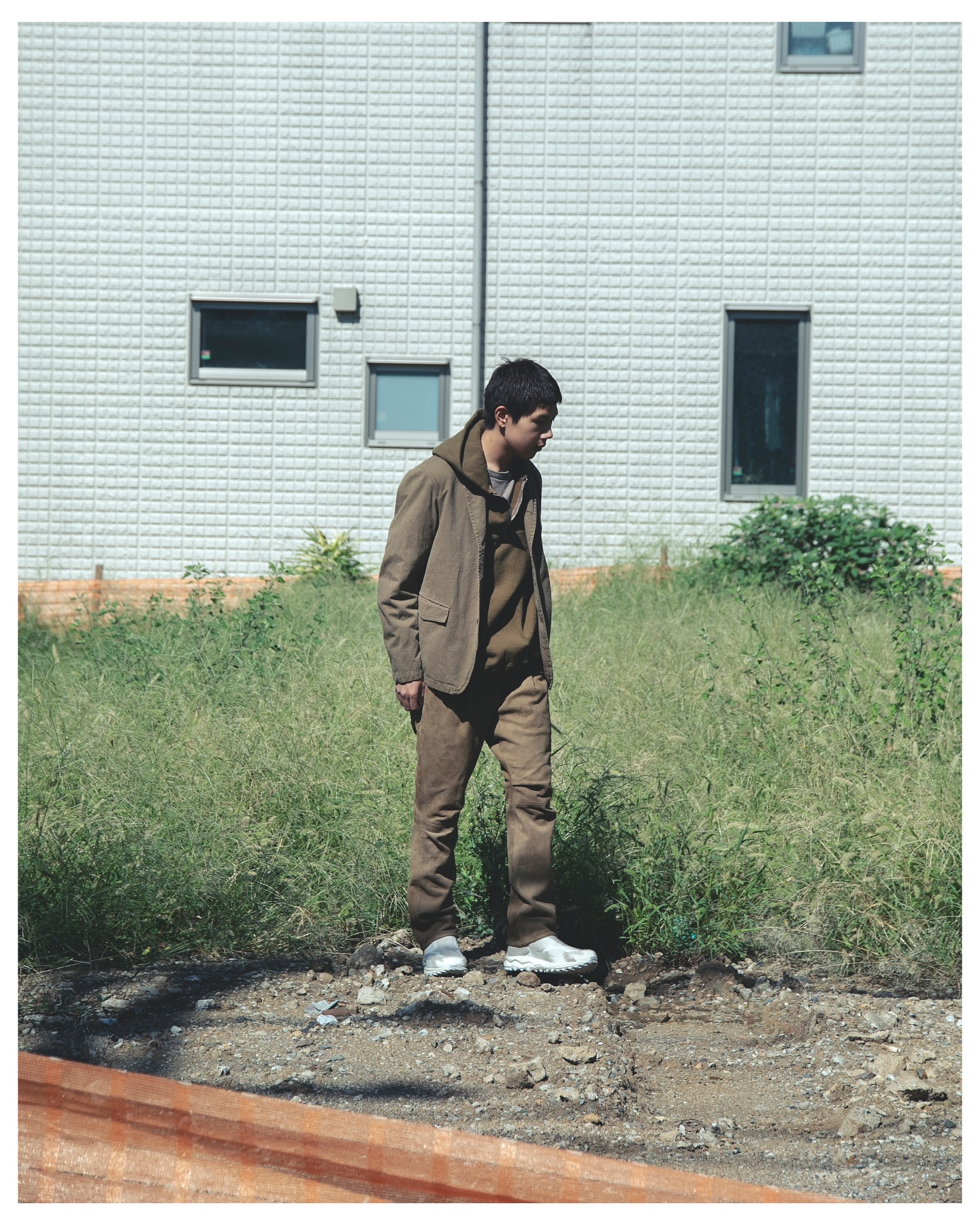 OFFICER 5B JACKET C/Li CANVAS SULFUR DYE color :COYOTE, GRAY 