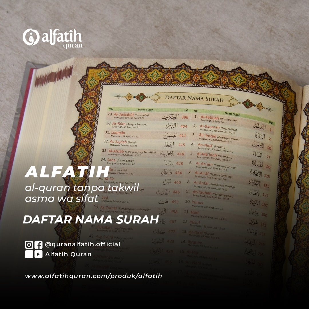 Alfatih - ALFATIH dilengkapi dengan fitur DAFTAR NAMA SURAH. Belajar ...