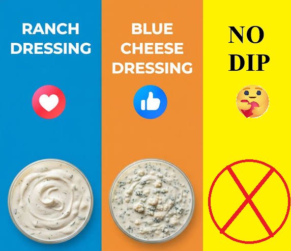 Why do people use blue cheese or ranch dressing for wings?