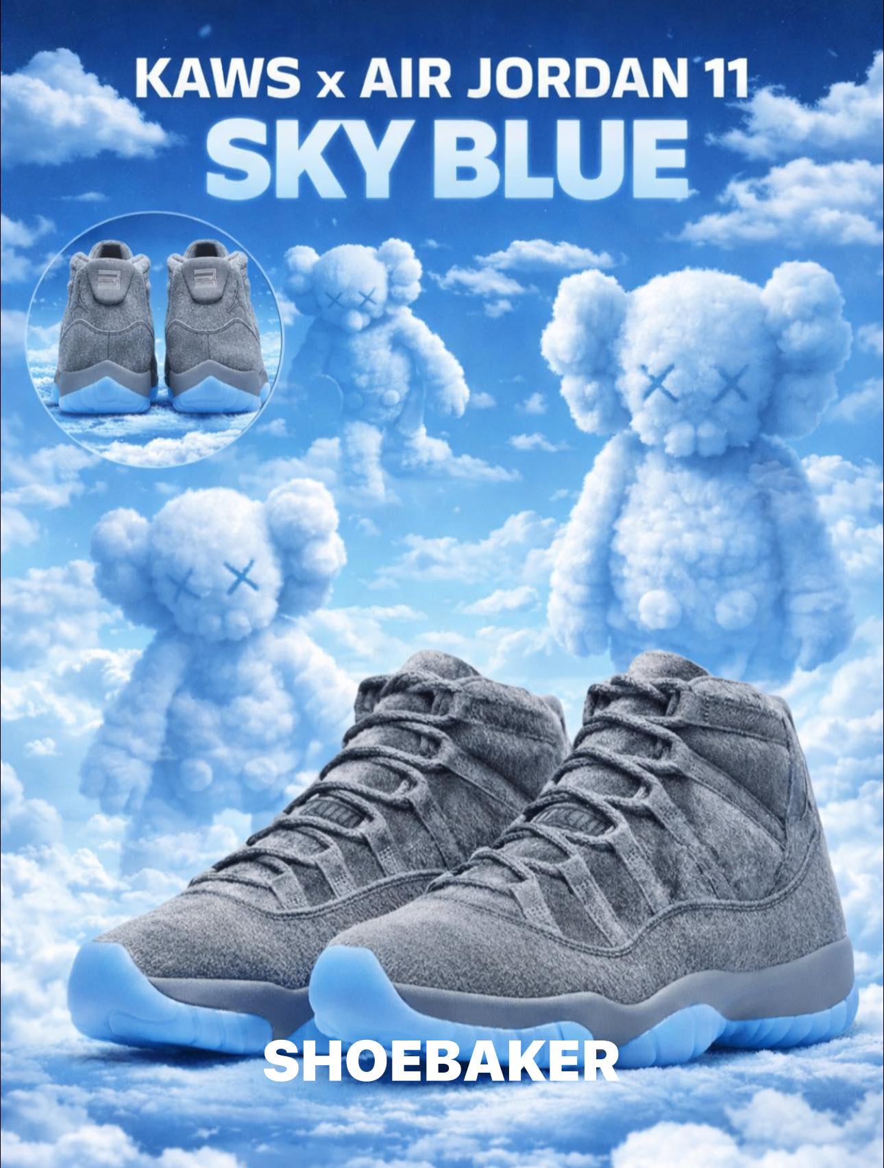 Shoe - Air Jordan 11 x KAWS “Sky Blue”??? | Facebook