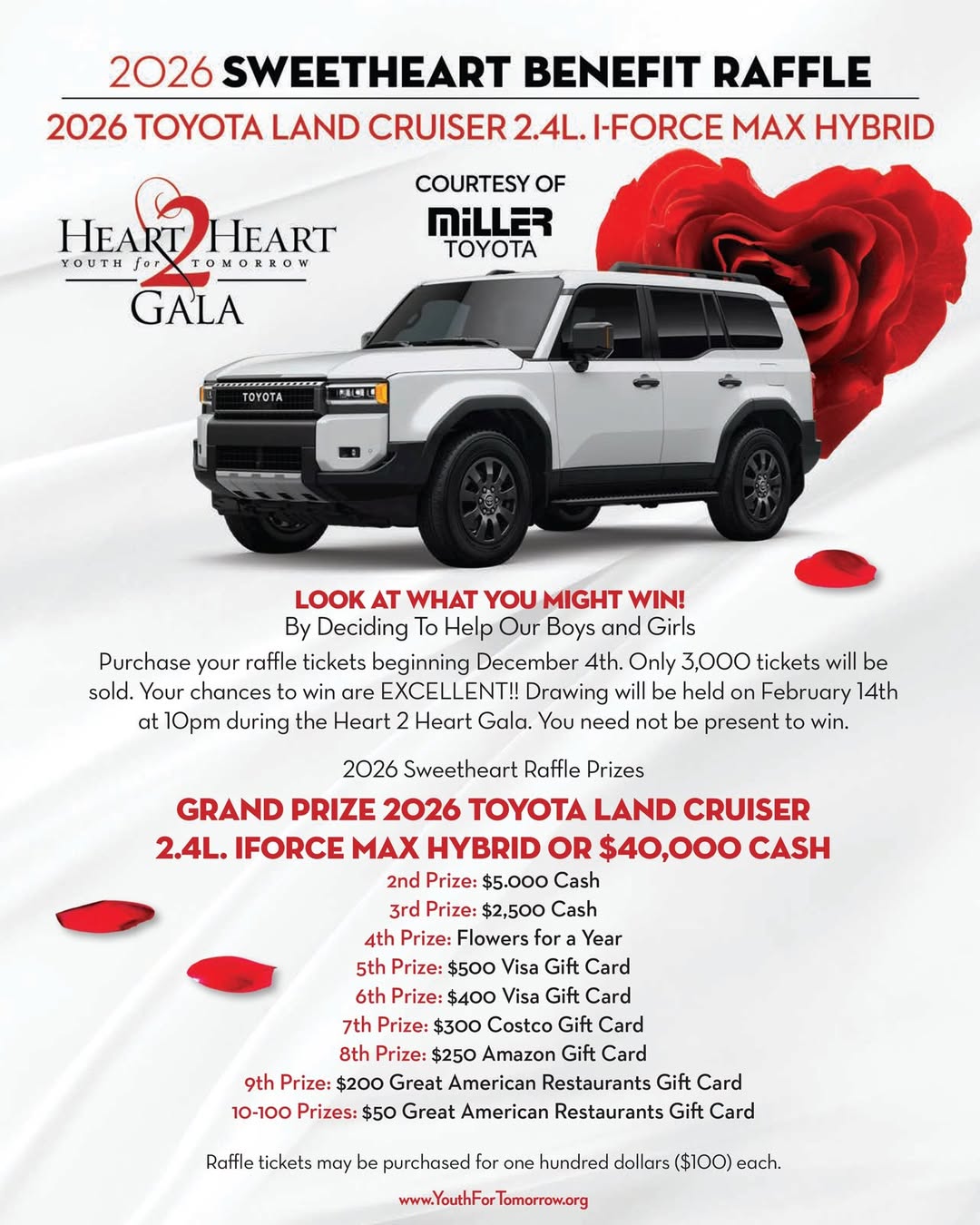 GAM - The 2026 Sweetheart Benefit Raffle is just over ONE WEEK AWAY ...