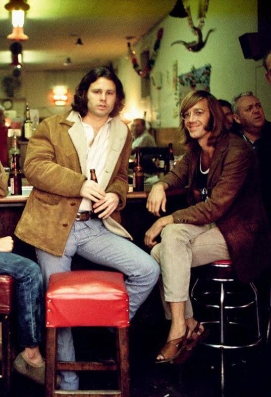 Jim Morrison and Ray Manzarek of The Doors at the original Hard