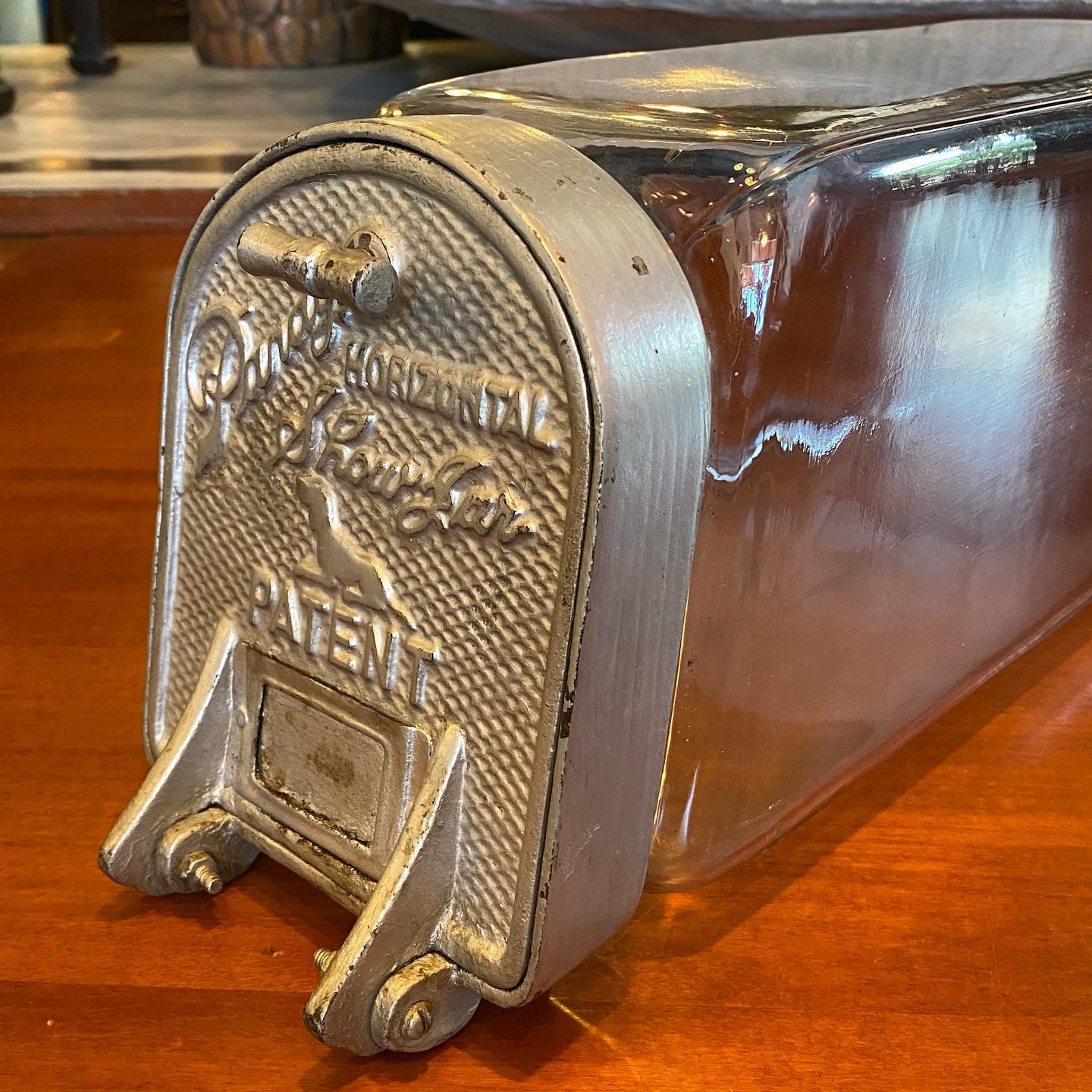 ANTIQUE PANAY HORIZONTAL SHOW JAR, GENERAL STORE DISPLAY 1920's