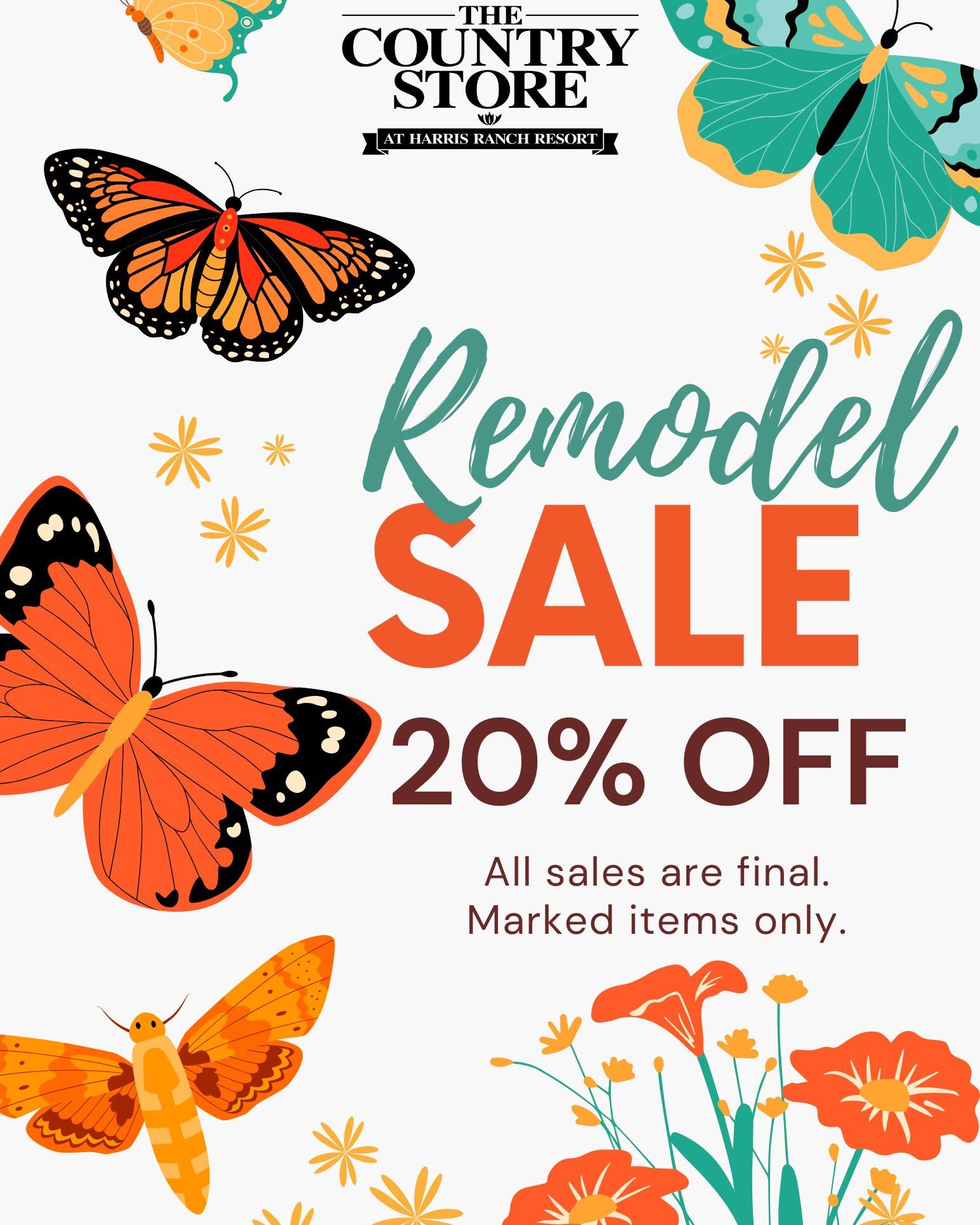 Harris - 🌸 Our Remodel Sale is here! Enjoy 20% OFF marked items while ...