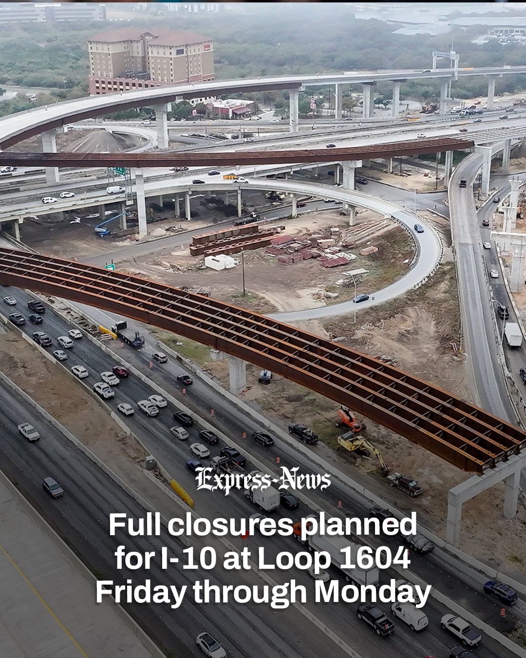 San Antonio's Loop 1604 eastbound closure until 2027
