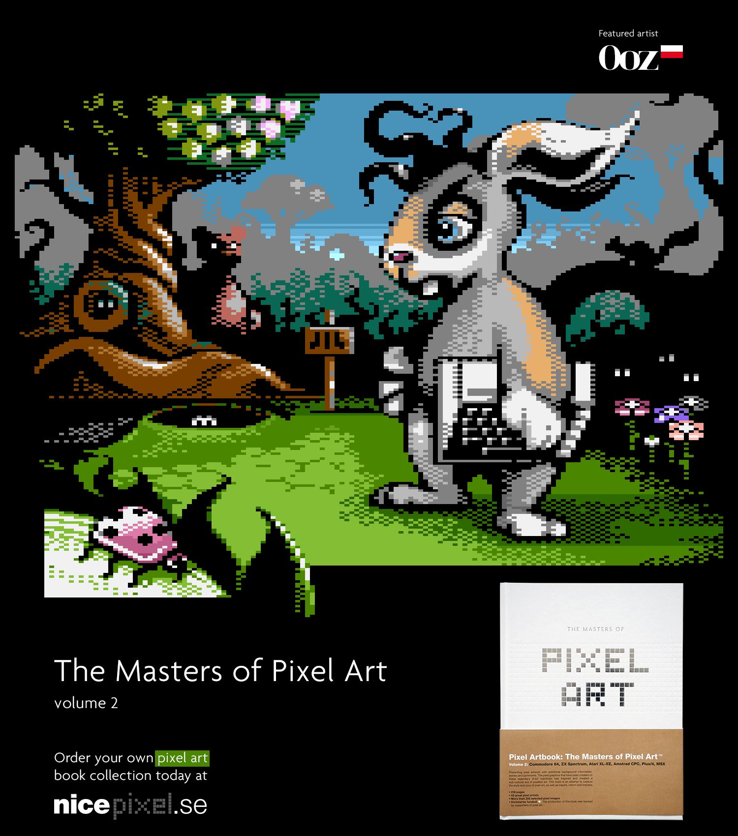 The Masters of Pixel Art volume 2 featuring Ooz's Atari XL/XE