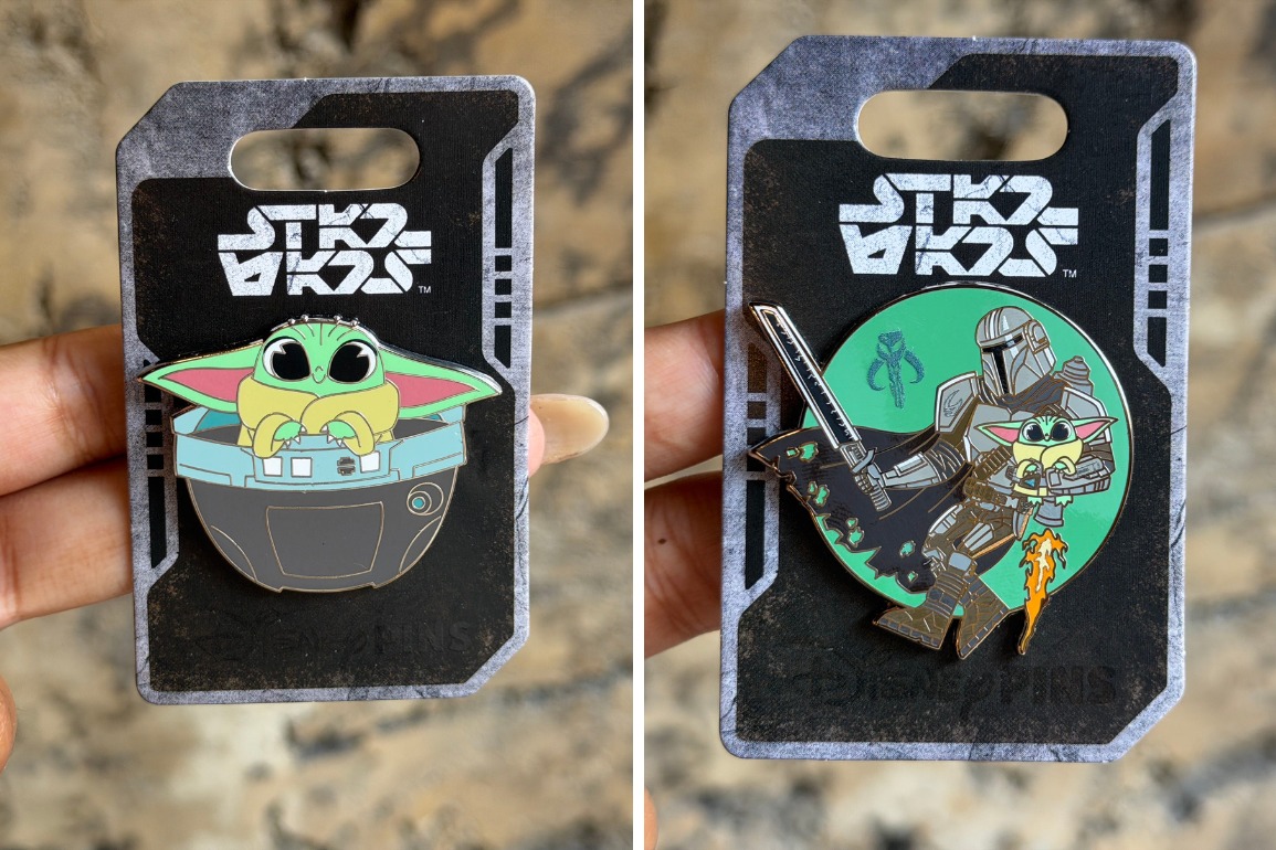 アメリカDisney限定 The Mandalorian Grogu ピン Mandalorian and Grogu pins available at Disneyland Resort