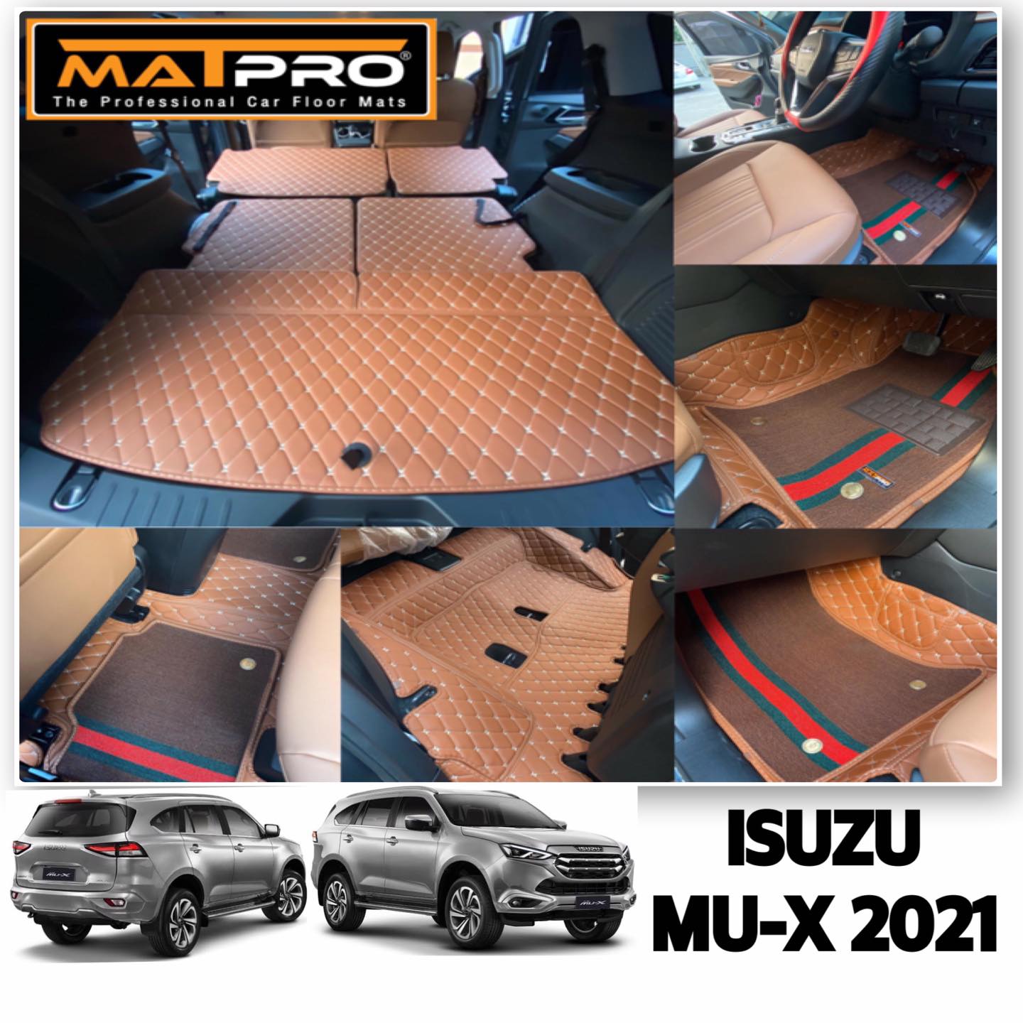 MatPro Thailand - พรม 7D MU-X 2021 น้ำตาลอ่อน...