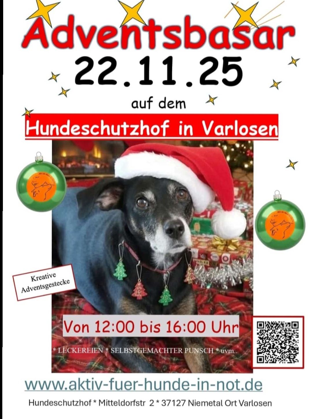 Erster Adventsbasar auf dem Hundeschutzhof🎅 Aktiv für Hunde in Not e.V.