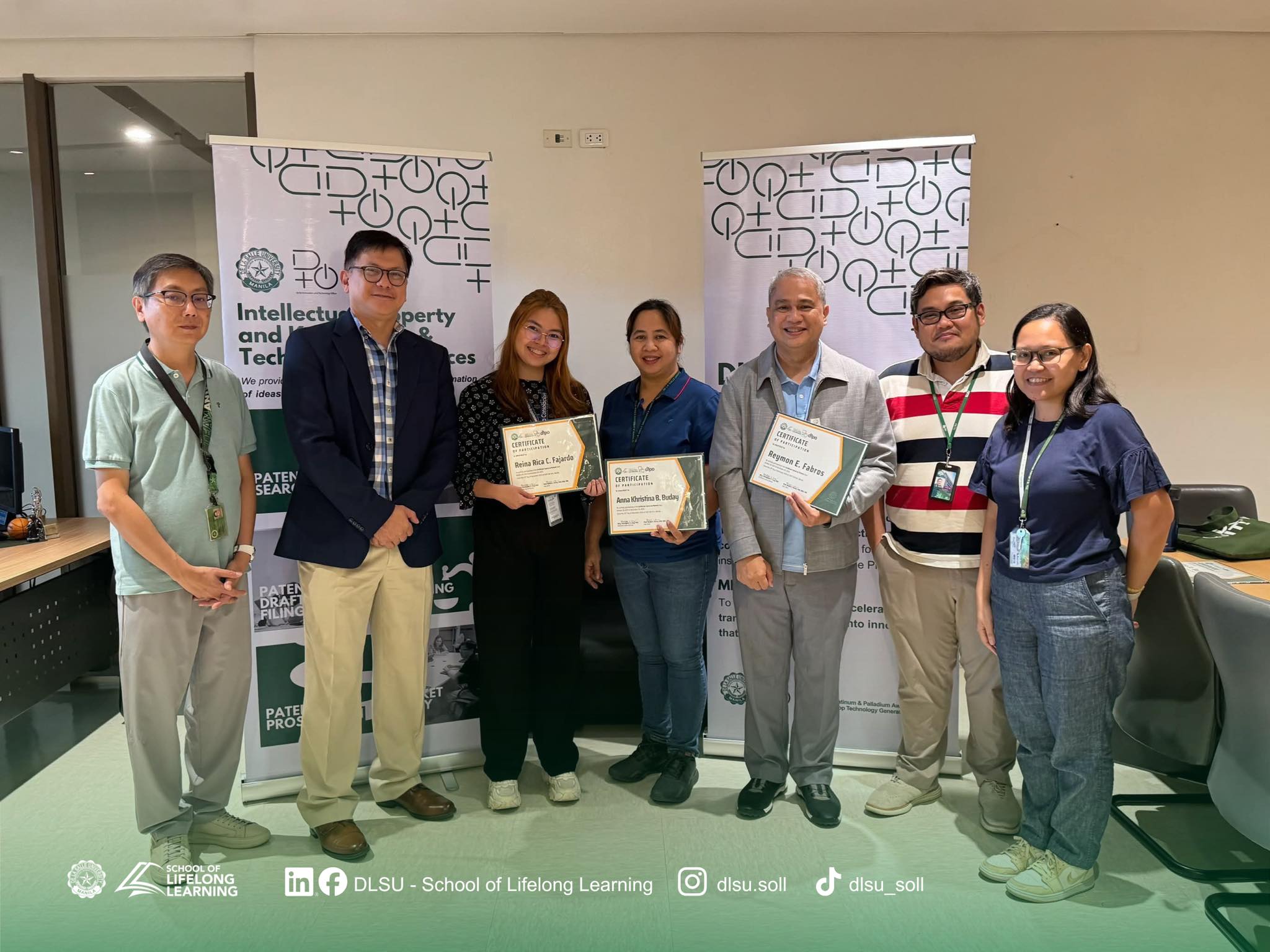DLSU - ICYMI (November 29, 2025): The Certificate Course on Patents ...
