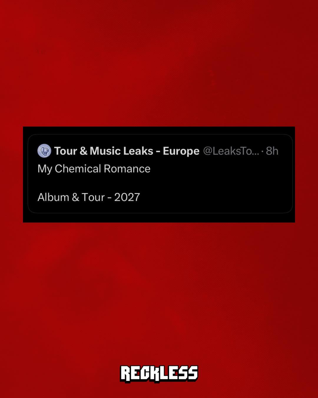 My Chemical Romance rumoured to release new album and tour in 2027