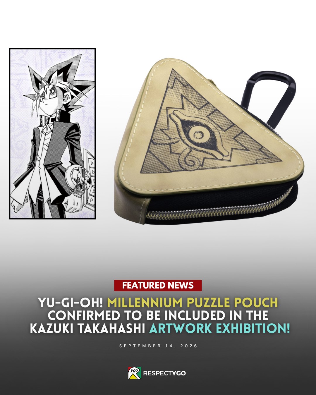 Yu-Gi-Oh millennium puzzle pouch announced for exhibition
