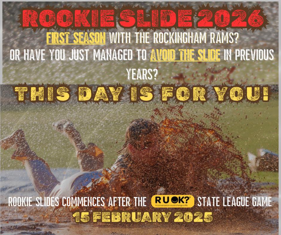 Rockingham - ROOKIE SLIDE 2026 – SAVE THE DATE 🐏💥 Is this your first ...