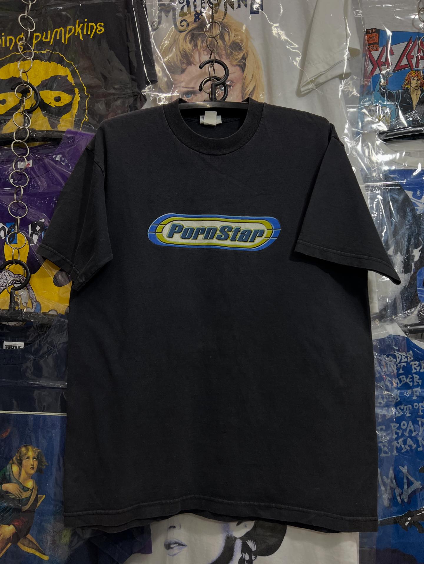 PORN STAR SKATEBOARDS T SHIRT VINTAGE 90S Sz L 22 x 29 Inch 