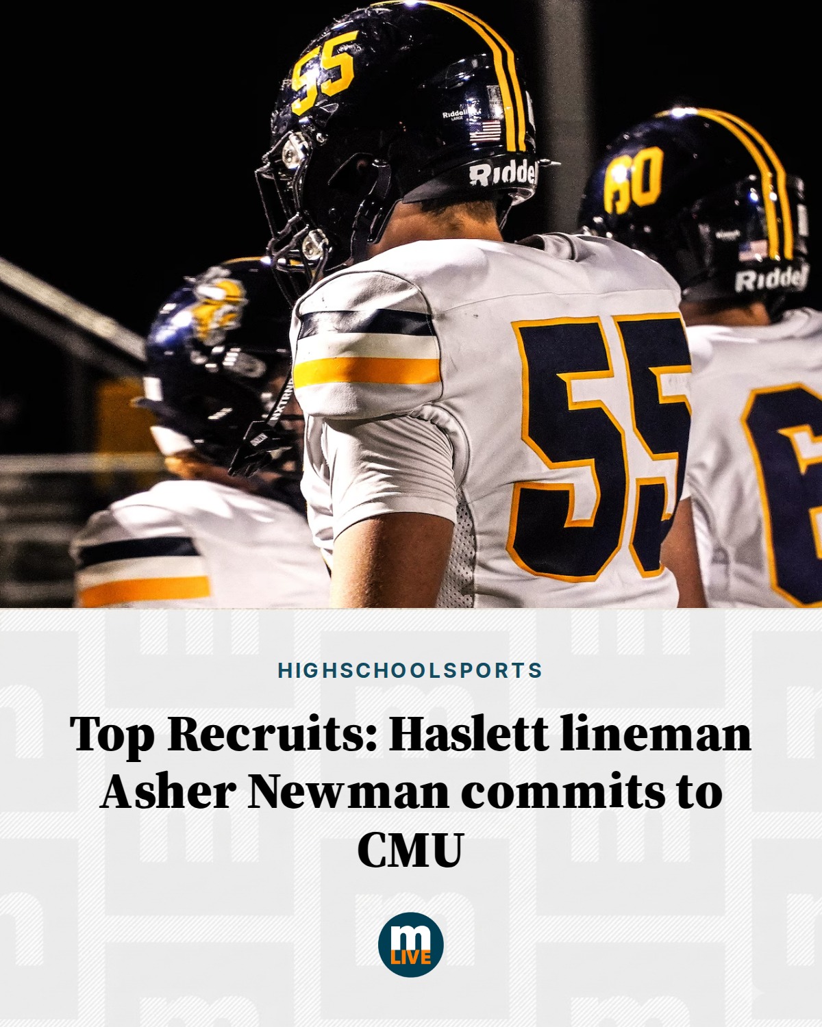 MLive - Asher Newman expects to play defensive end for Central