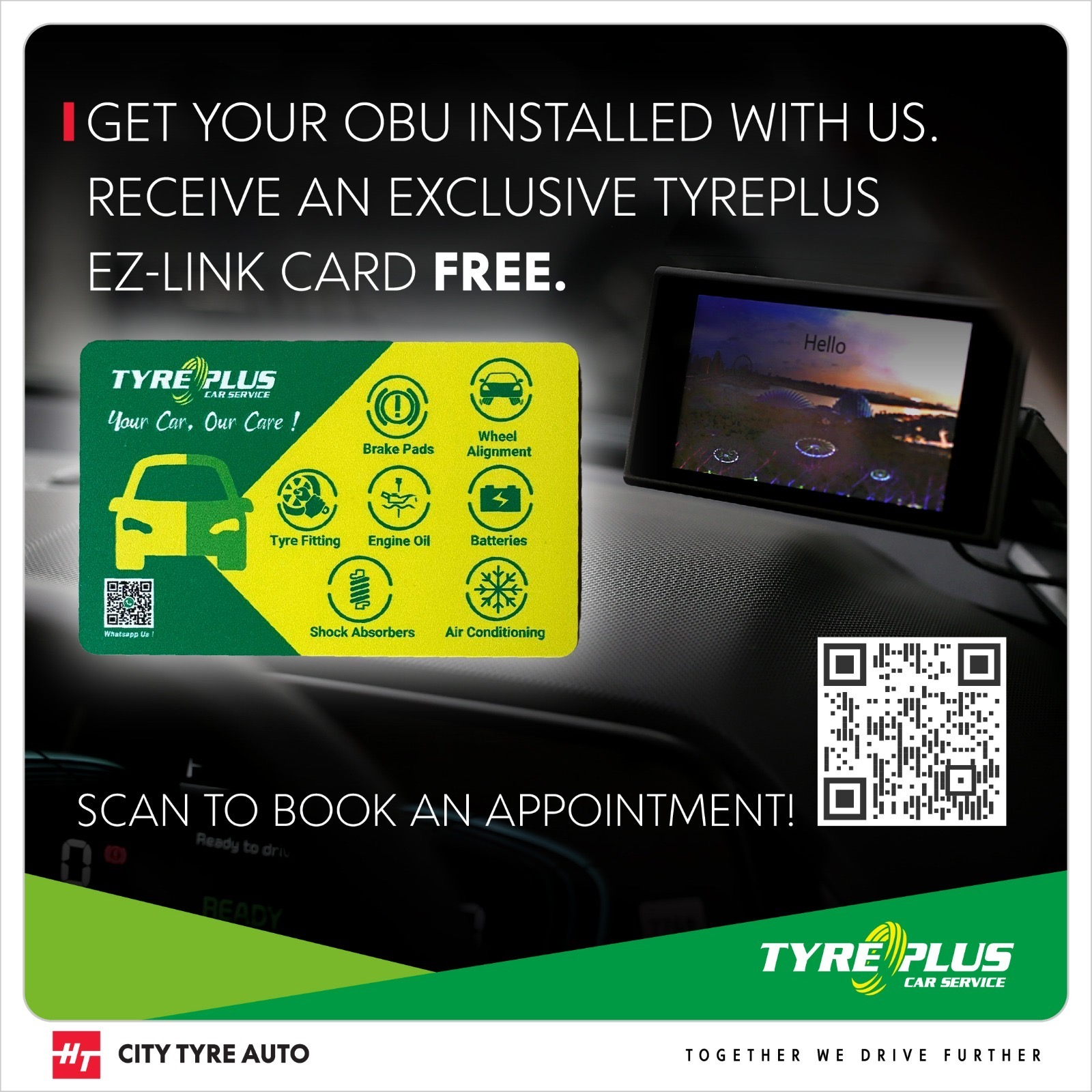 🚗 OBU INSTALLATION NOW AVAILABLE AT... - TYREPLUS Singapore | Facebook