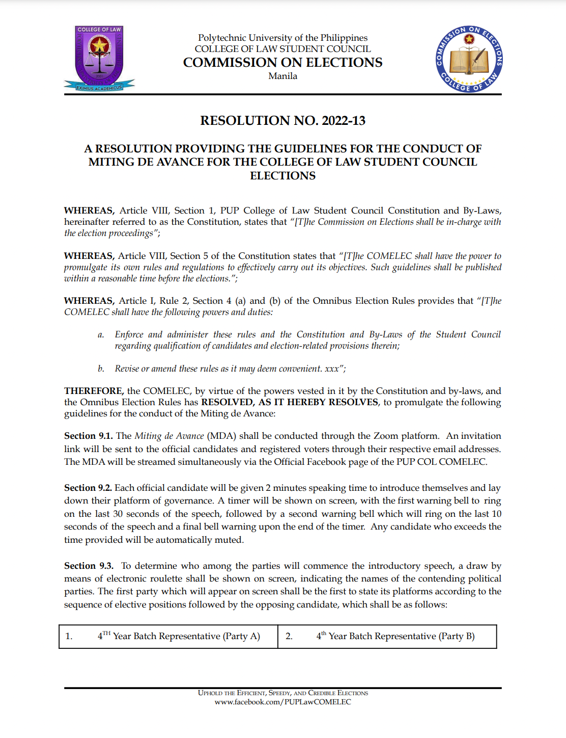 READ: THE PUP COL COMELEC adopts... - PUP COL- Comelec | Facebook