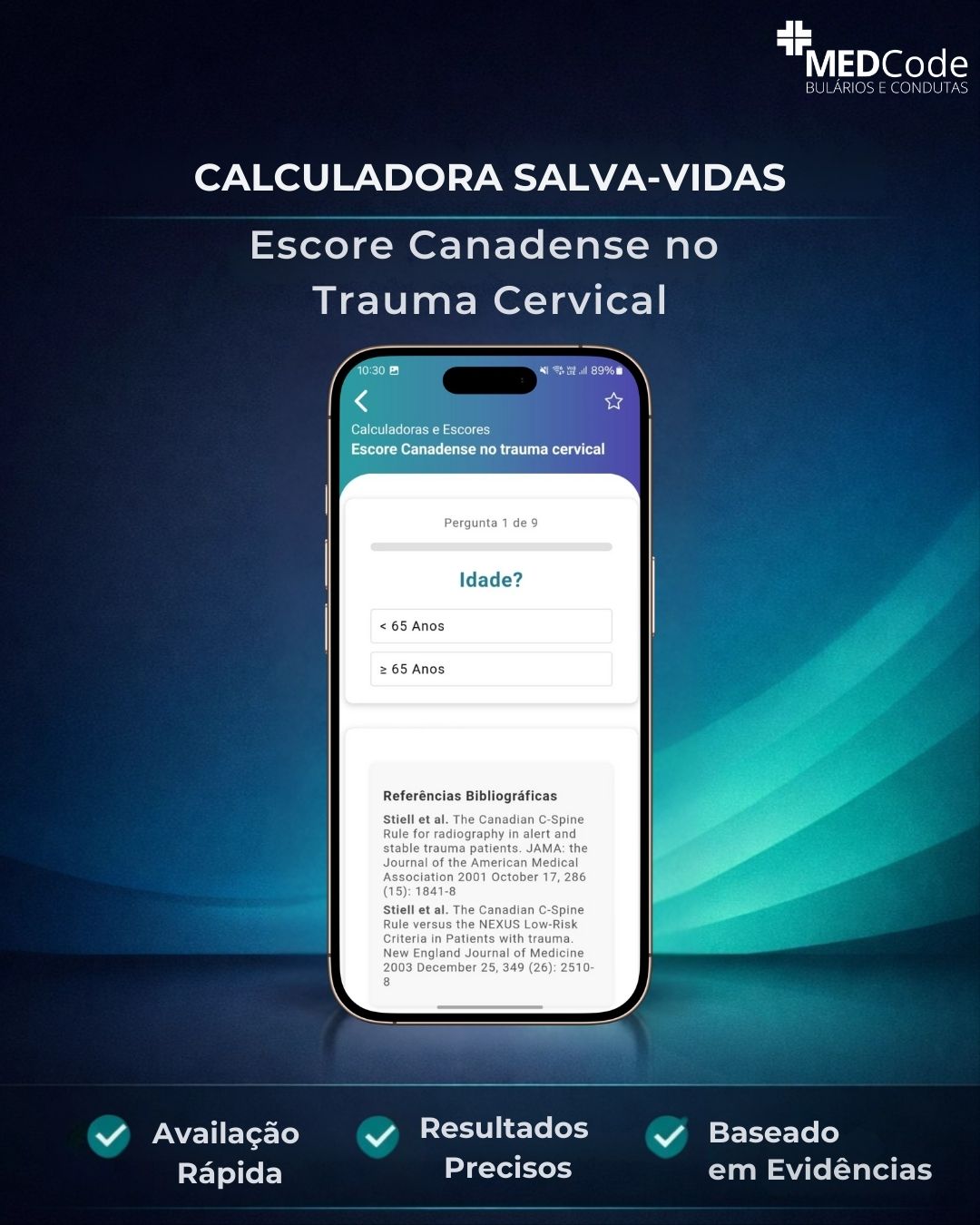 MEDCode: - Calculadora Salva-Vidas | Escore Canadense no Trauma ...