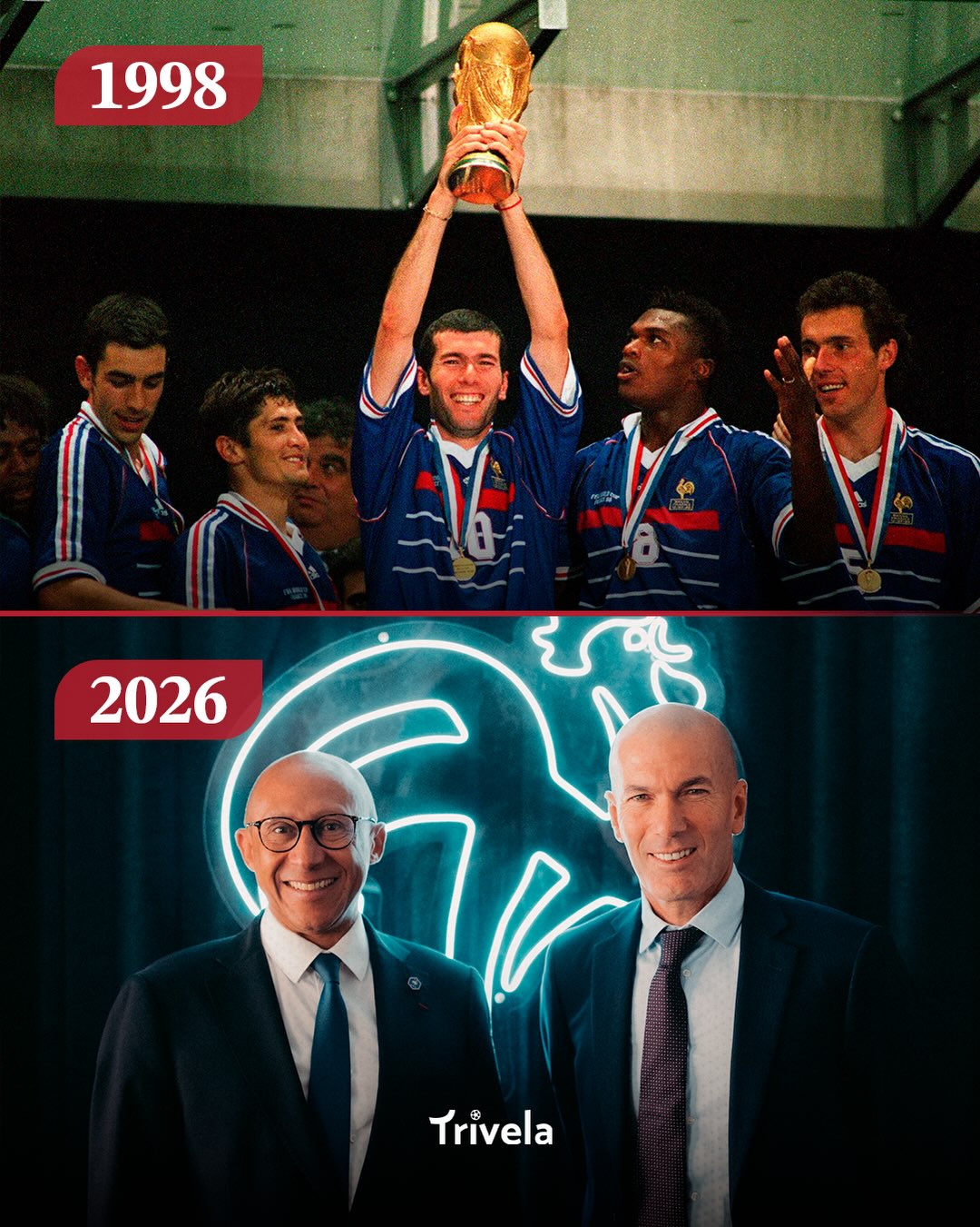 A história de Zinedine Zidane com a camisa 10 francesa já foi