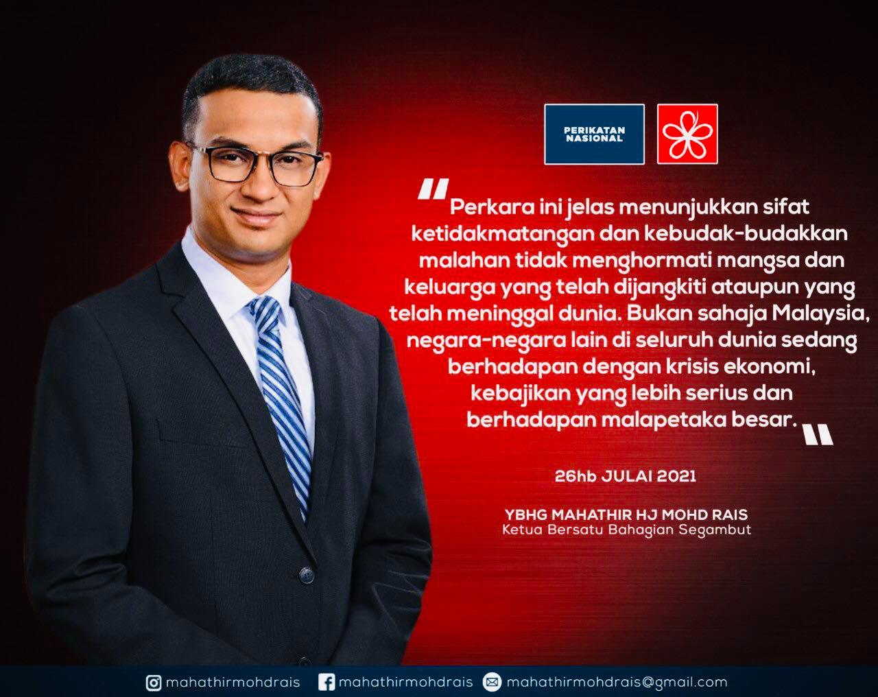 Semalam telah berlangsung persidangan... - Mahathir Mohd Rais
