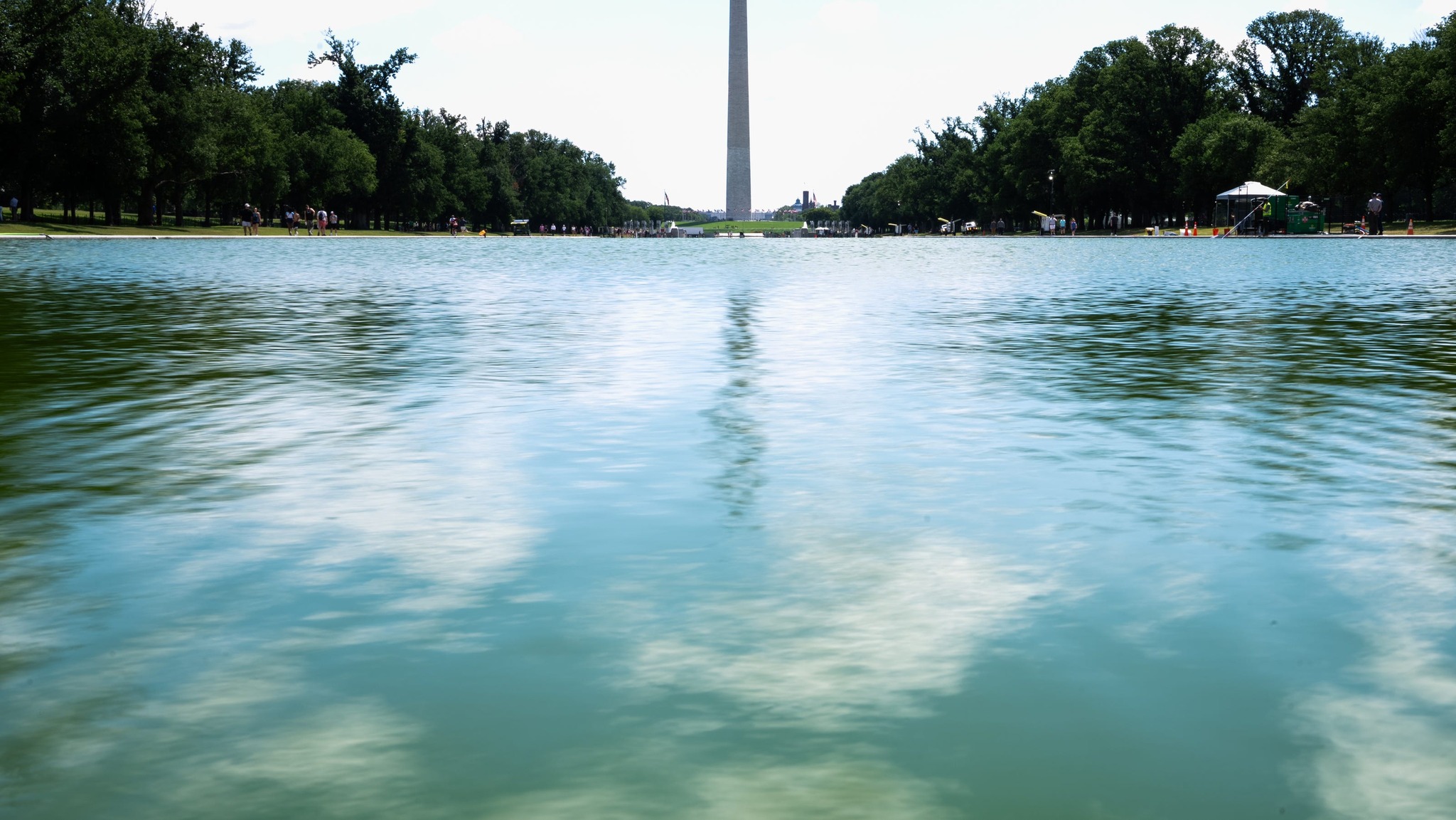 Visitors are reporting a putrid odor coming from the Reflecting