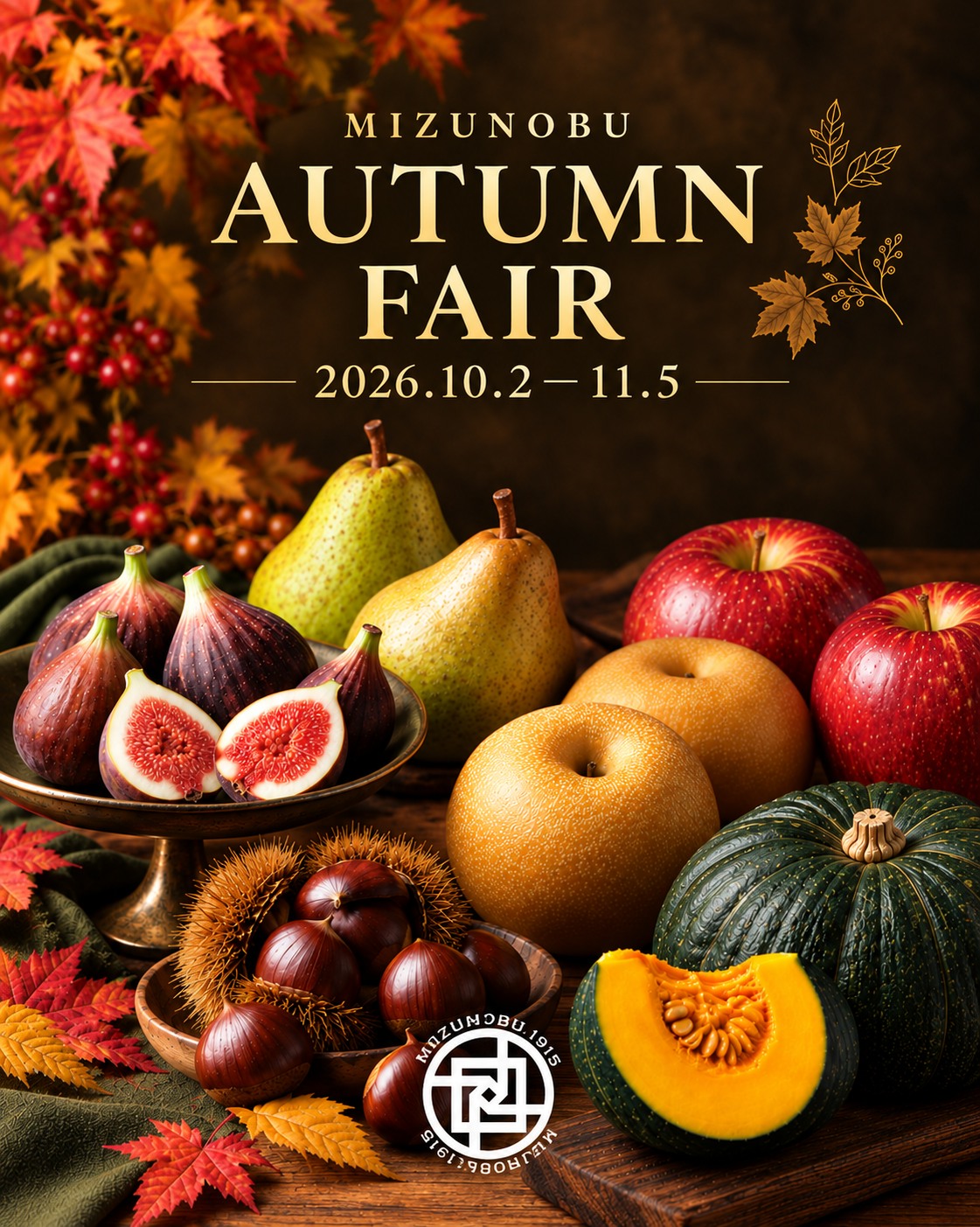 無花果 MIZUNOBU AUTUMN FAIR】 10/2～11/5 秋の実りがいちばん輝く季節