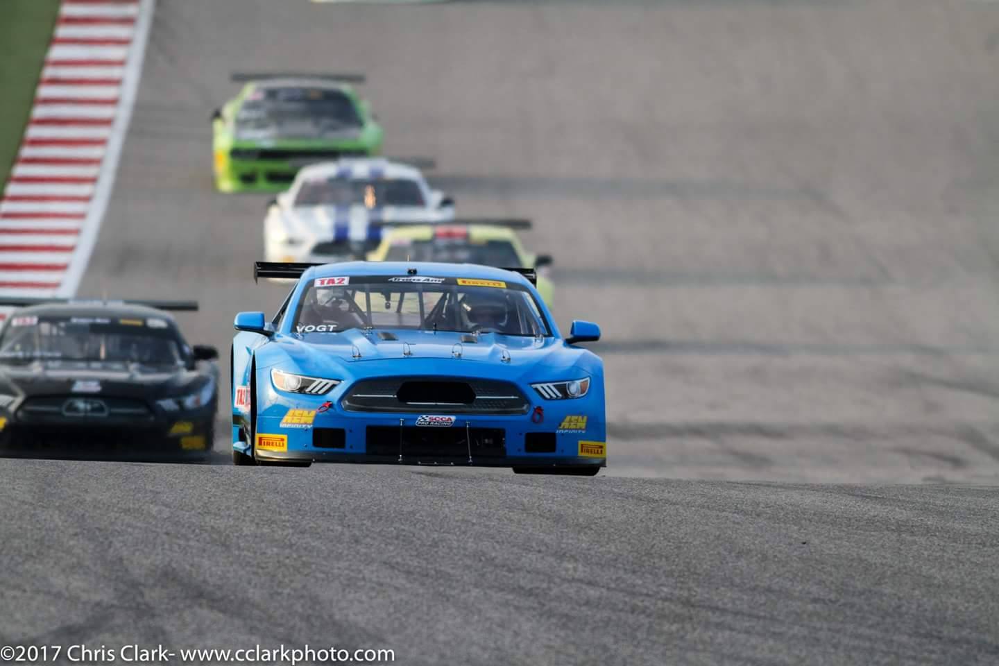 Curt Vogt driving his way into 3rd place in the TA2 class at