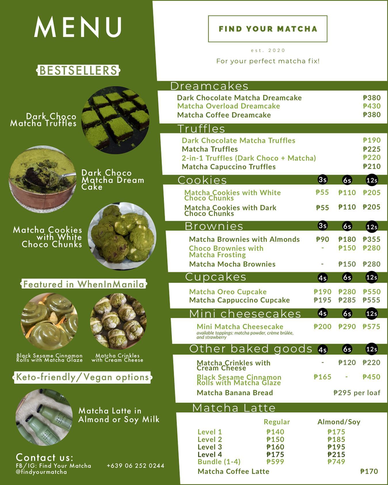 Our updated menu is here! 🌟 All... - Find Your Matcha