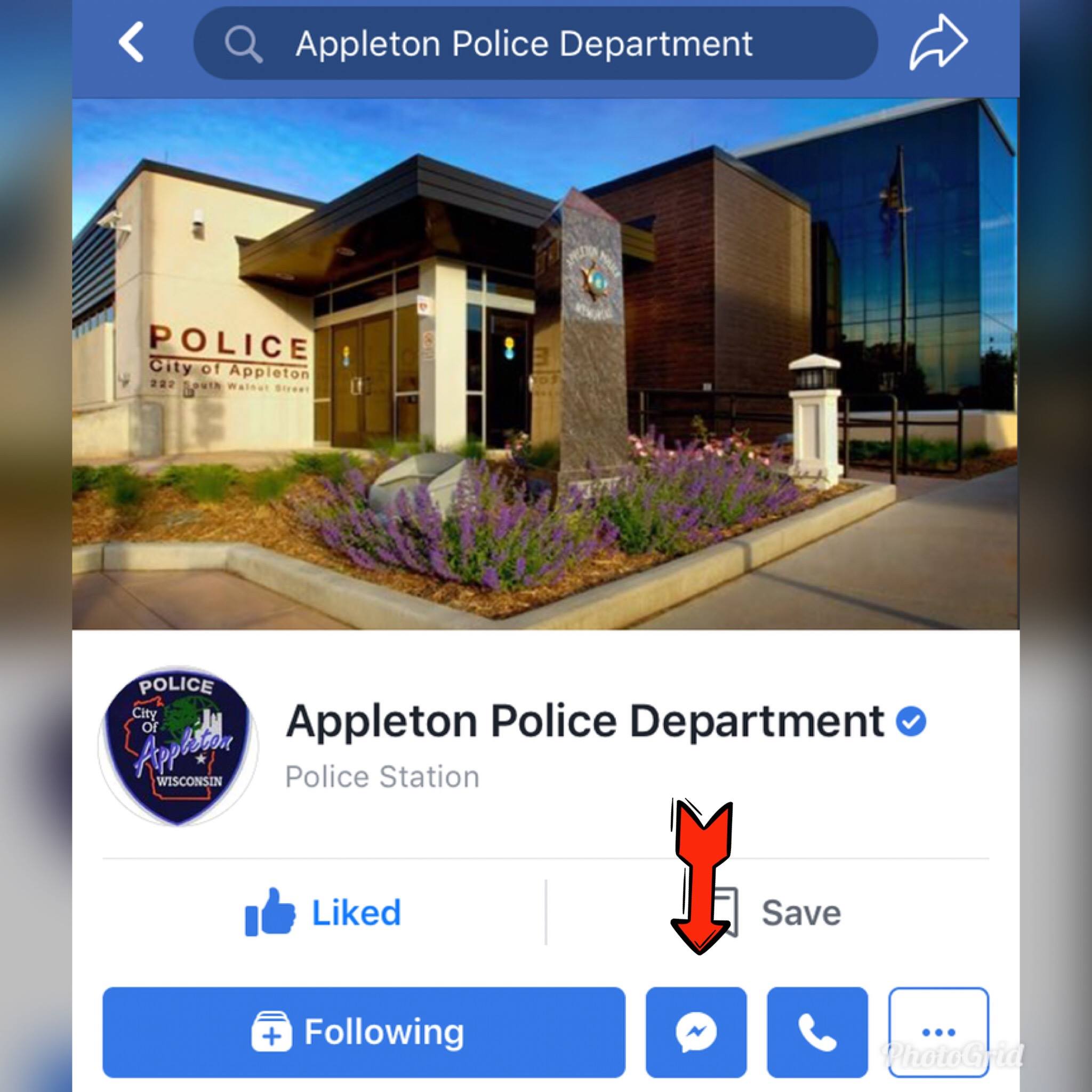 WHEN TO MESSAGE OUR PAGE We... - Appleton Police Department