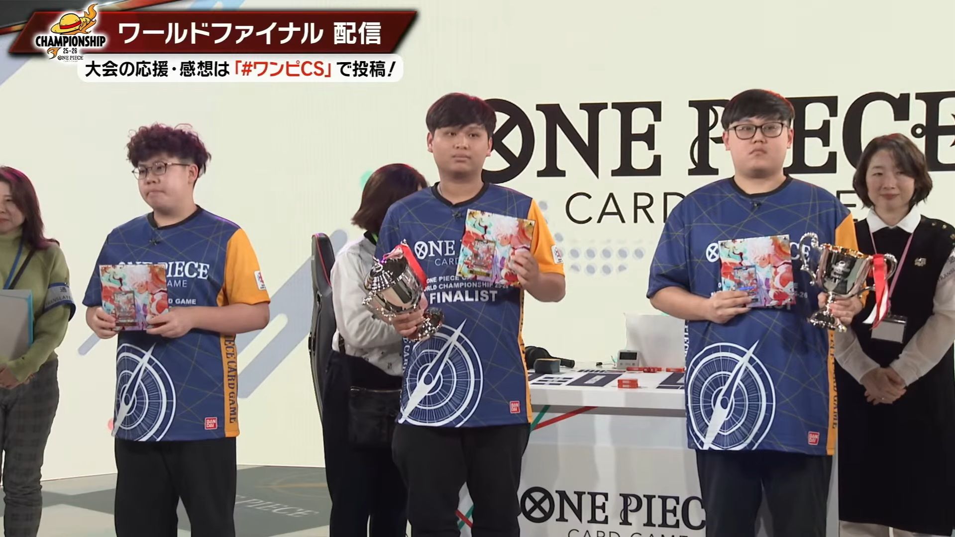One Piece card game world final top 3 winners