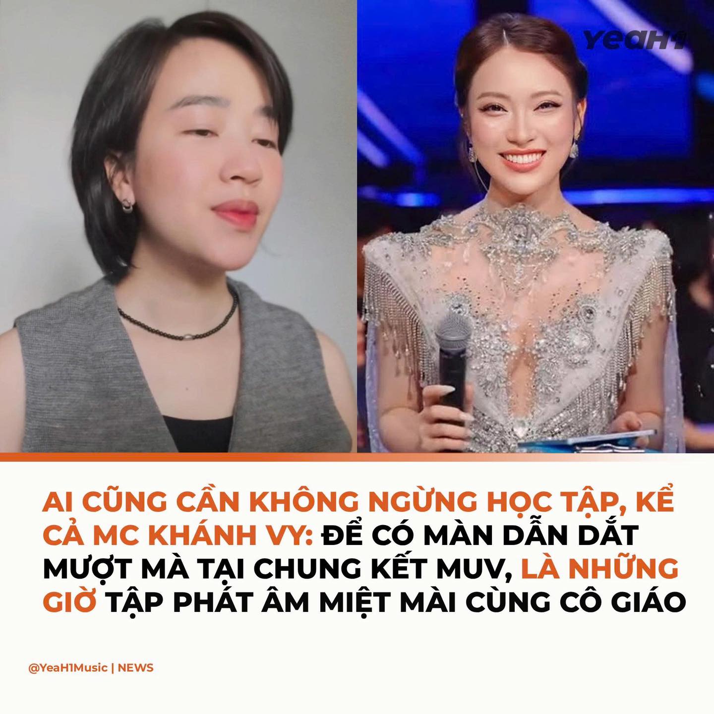Dù đã là MC nổi tiếng với sự thông minh, khéo léo nhưng Khánh Vy