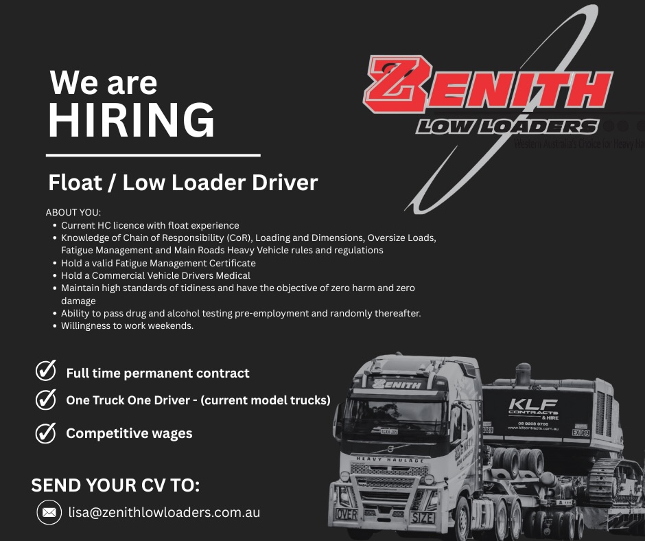 Zenith Low Loaders | Perth WA