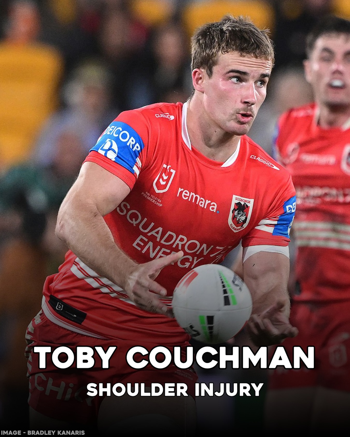 NRL - Toby Couchman is expected to miss the next 3 weeks after ...