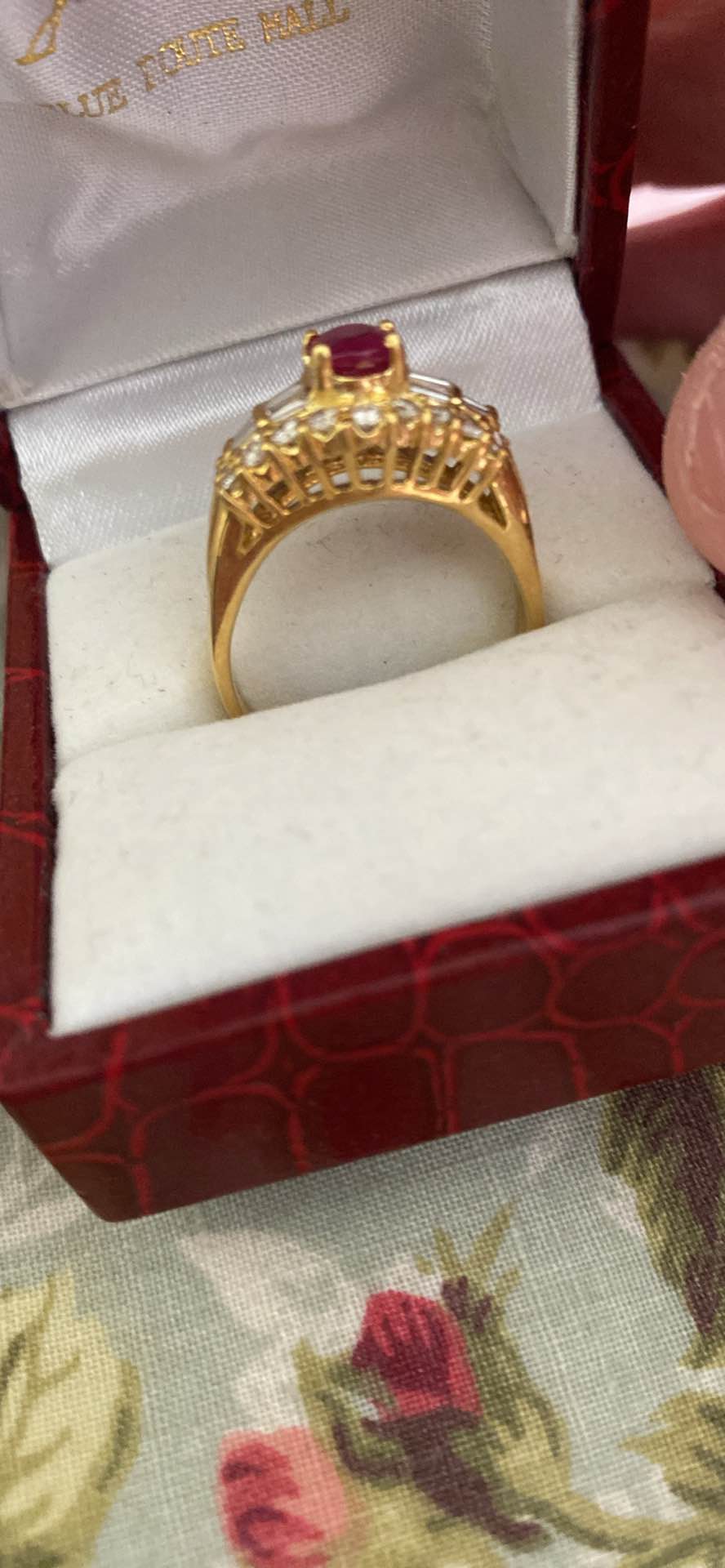 18k yellow gold ruby and diamond ring - Rings - Melbourne, Victoria ...